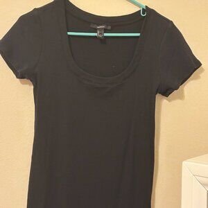 Black Mini T-shirt Dress